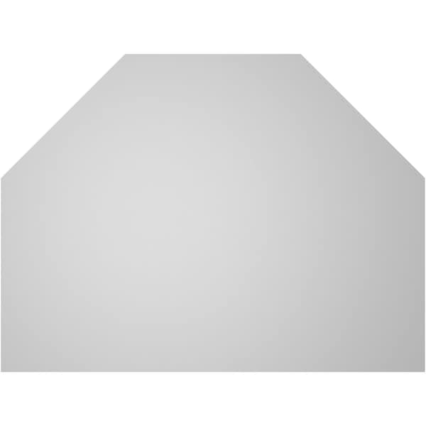 Ekena Millwork Octagonal Top Surface Mount PVC Gable Vent w/ 2"W x 2"P Brickmould Sill Frame, 40"W x 30"H - GVPOT40X3003SN