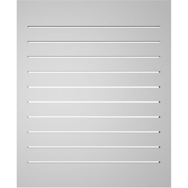 Ekena Millwork Vertical Surface Mount PVC Gable Vent: Functional, w/ 2"W x 2"P Brickmould Sill Frame, 28"W x 34"H - GVPVE28X3403SF
