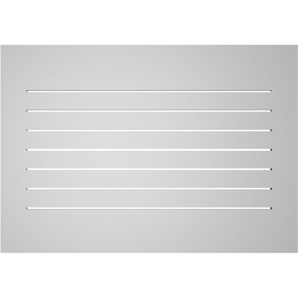 Ekena Millwork Vertical Surface Mount PVC Gable Vent: Functional, w/ 3-1/2"W x 1"P Standard Frame, 40"W x 28"H - GVPVE40X2801SF