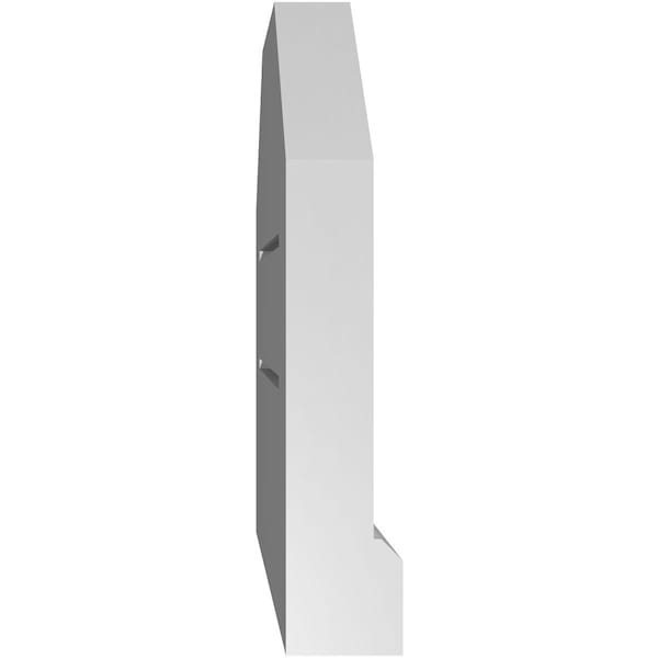 Ekena Millwork Octagonal Top Surface Mount PVC Gable Vent w/ 2"W x 2"P Brickmould Sill Frame, 12"W x 12"H - GVPOT12X1203SF