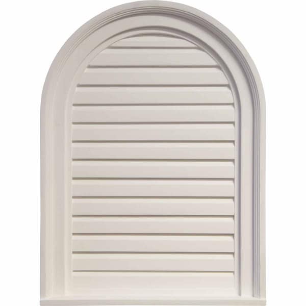 Ekena Millwork Cathedral Gable Vent Louver, Non-Functional, 18"W x 24"H x 1 1/8"P - GVCA18X24D