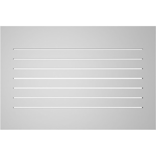 Ekena Millwork Vertical Surface Mount PVC Gable Vent: Functional, w/ 3-1/2"W x 1"P Standard Frame, 42"W x 28"H - GVPVE42X2801SF