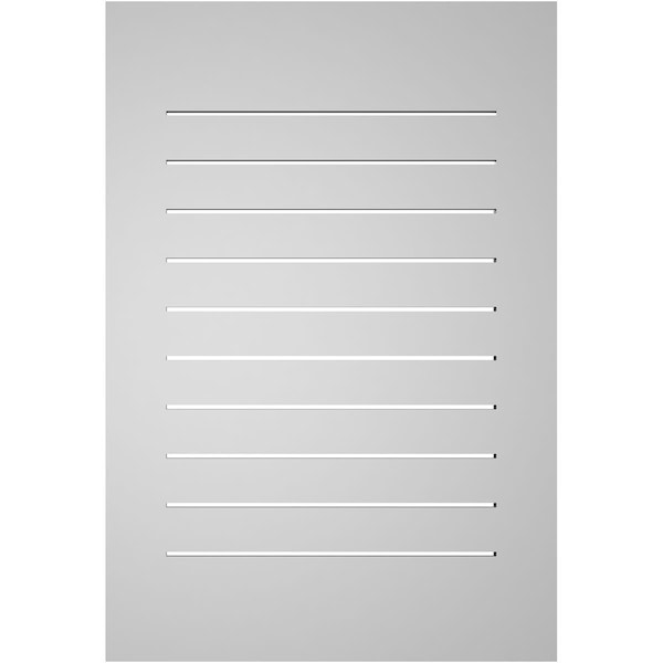 Ekena Millwork Vertical Surface Mount PVC Gable Vent: Functional, w/ 3-1/2"W x 1"P Standard Frame, 26"W x 38"H - GVPVE26X3801SF