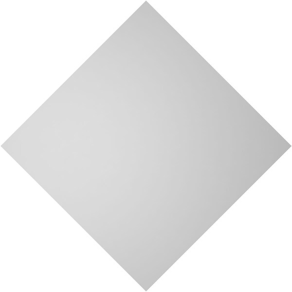 Ekena Millwork Diamond Surface Mount PVC Gable Vent: Functional, w/ 2"W x 1-1/2"P Brickmould Frame, 36"W x 36"H - GVPDI36X3602SF