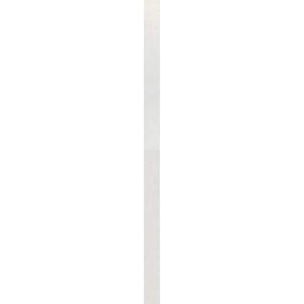 Ekena Millwork Quarter Round Top Left Non-Functional, PVC Gable Vent w/ 1" x 4" Flat Trim Frame, 06"W x 12"H - GVPQL06X1201DUN