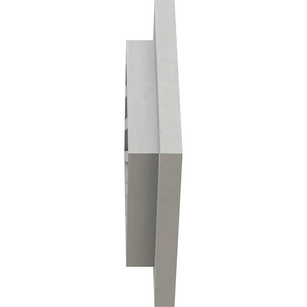 Ekena Millwork Diamond Gable Vent, Functional, Western Red Cedar Gable Vent w/ Brick Mould Face Frame, 22"W x 22"H - GVWDI22X2200RFPWR