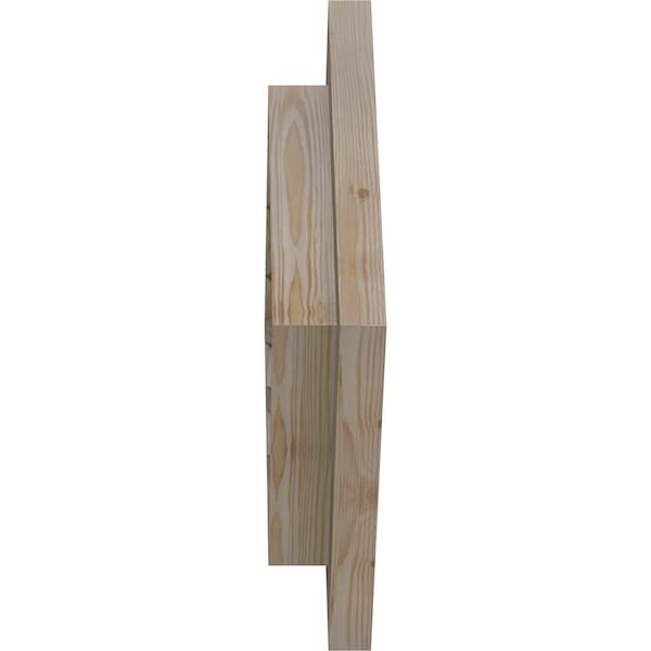 Ekena Millwork Diamond Gable Vent Unfinished, Functional, Pine Gable Vent w/ Brick Mould Face Frame, 22"W x 22"H - GVWDI22X2200SFUPI