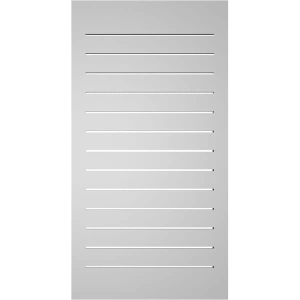 Ekena Millwork Vertical Surface Mount PVC Gable Vent: Functional, w/ 2"W x 2"P Brickmould Sill Frame, 22"W x 42"H - GVPVE22X4203SF