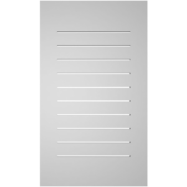 Ekena Millwork Vertical Surface Mount PVC Gable Vent: Functional, w/ 3-1/2"W x 1"P Standard Frame, 22"W x 38"H - GVPVE22X3801SF