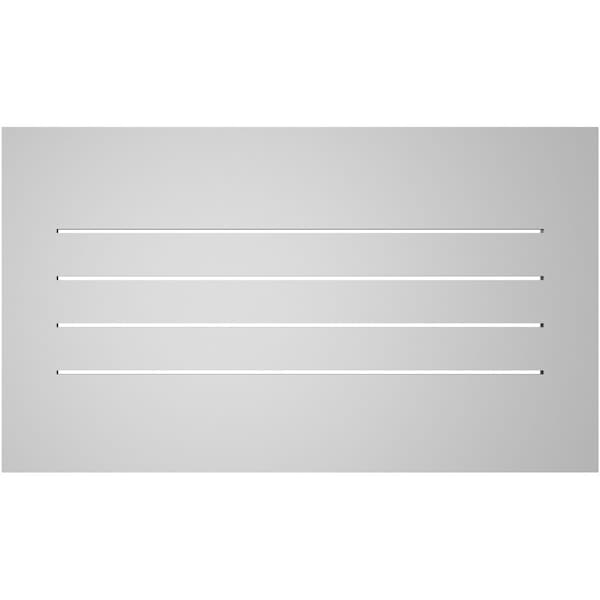 Ekena Millwork Vertical Surface Mount PVC Gable Vent: Functional, w/ 3-1/2"W x 1"P Standard Frame, 38"W x 22"H - GVPVE38X2201SF