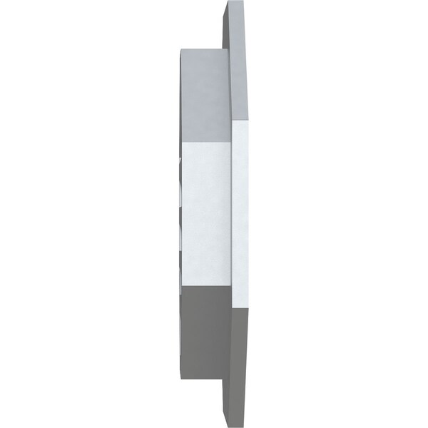 Ekena Millwork Octagonal Gable Vent Functional, PVC Gable Vent w/ 1" x 4" Flat Trim Frame, 18"W x 18"H - GVPOC18X1801FUN