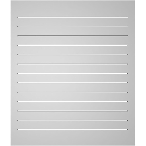 Ekena Millwork Vertical Surface Mount PVC Gable Vent: Functional, w/ 2"W x 1-1/2"P Brickmould Frame, 36"W x 42"H - GVPVE36X4202SF