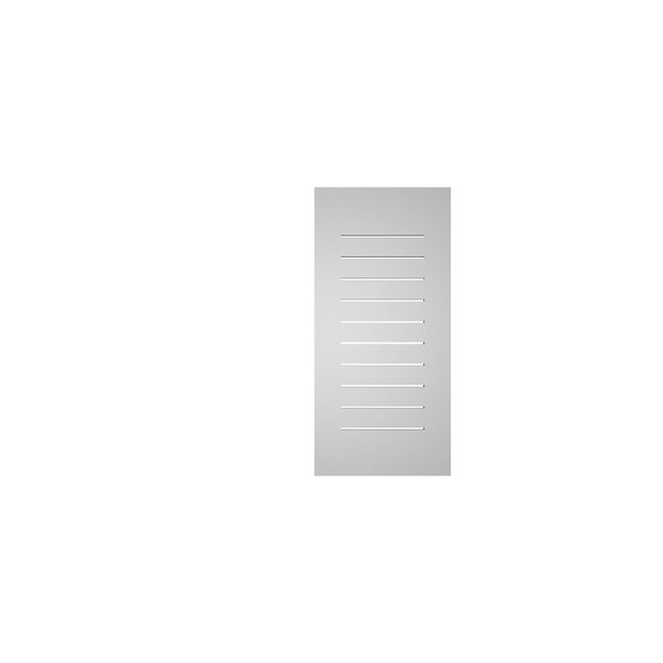 Ekena Millwork Vertical Surface Mount PVC Gable Vent: Functional, w/ 3-1/2"W x 1"P Standard Frame, 18"W x 38"H - GVPVE18X3801SF