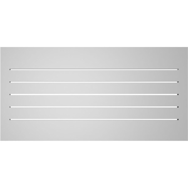 Ekena Millwork Vertical Surface Mount PVC Gable Vent: Functional, w/ 2"W x 2"P Brickmould Sill Frame, 40"W x 20"H - GVPVE40X2003SF