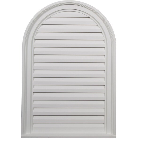 Ekena Millwork Cathedral Urethane Gable Vent Louver, Non-Functional, 22"W x 24"H - GVCA22X24D