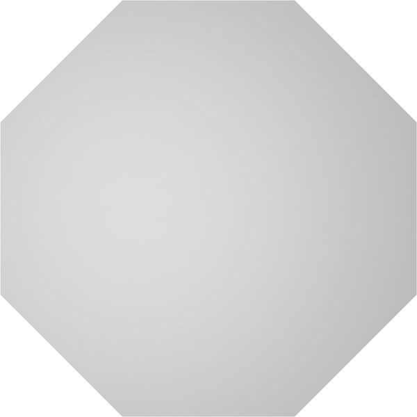Ekena Millwork Octagonal Surface Mount PVC Gable Vent w/ 2"W x 2"P Brickmould Sill Frame, 42"W x 42"H - GVPOC42X4203SN