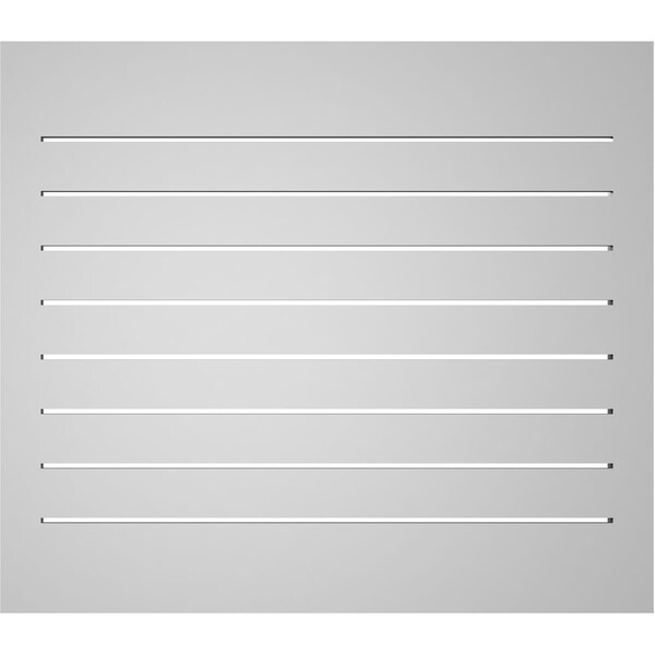 Ekena Millwork Vertical Surface Mount PVC Gable Vent: Functional, w/ 2"W x 1-1/2"P Brickmould Frame, 32"W x 28"H - GVPVE32X2802SF
