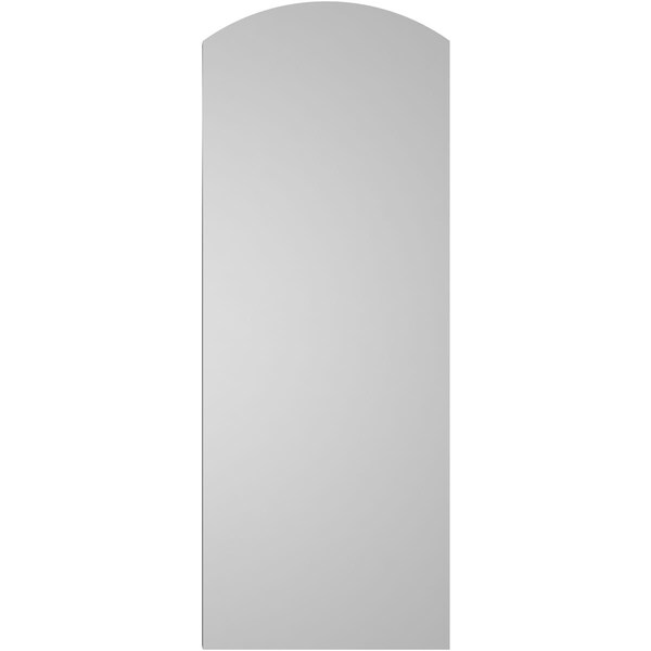 Ekena Millwork Arch Top Surface Mount PVC Gable Vent: Functional, w/ 2"W x 1-1/2"P Brickmould Frame, 16"W x 42"H - GVPAR16X4202SF
