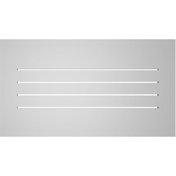 Ekena Millwork Vertical Surface Mount PVC Gable Vent: Functional, w/ 3-1/2"W x 1"P Standard Frame, 36"W x 20"H - GVPVE36X2001SF