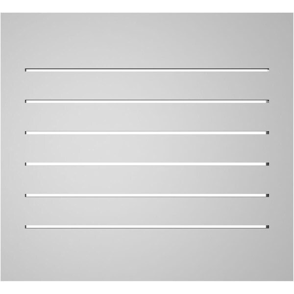 Ekena Millwork Vertical Surface Mount PVC Gable Vent: Functional, w/ 2"W x 1-1/2"P Brickmould Frame, 24"W x 22"H - GVPVE24X2202SF