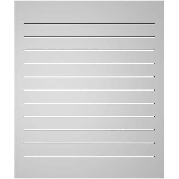 Ekena Millwork Vertical Surface Mount PVC Gable Vent: Functional, w/ 2"W x 1-1/2"P Brickmould Frame, 32"W x 38"H - GVPVE32X3802SF