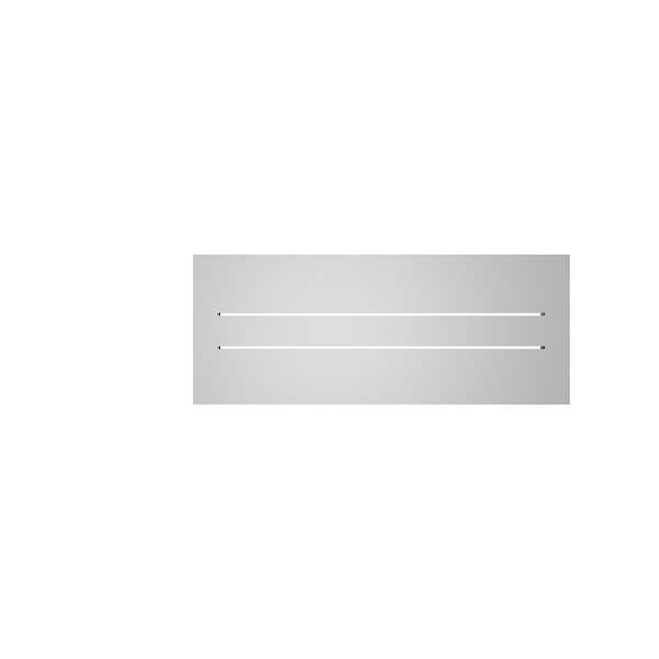 Ekena Millwork Vertical Surface Mount PVC Gable Vent: Functional, w/ 2"W x 2"P Brickmould Sill Frame, 30"W x 12"H - GVPVE30X1203SF