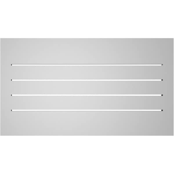 Ekena Millwork Vertical Surface Mount PVC Gable Vent: Functional, w/ 2"W x 2"P Brickmould Sill Frame, 32"W x 18"H - GVPVE32X1803SF