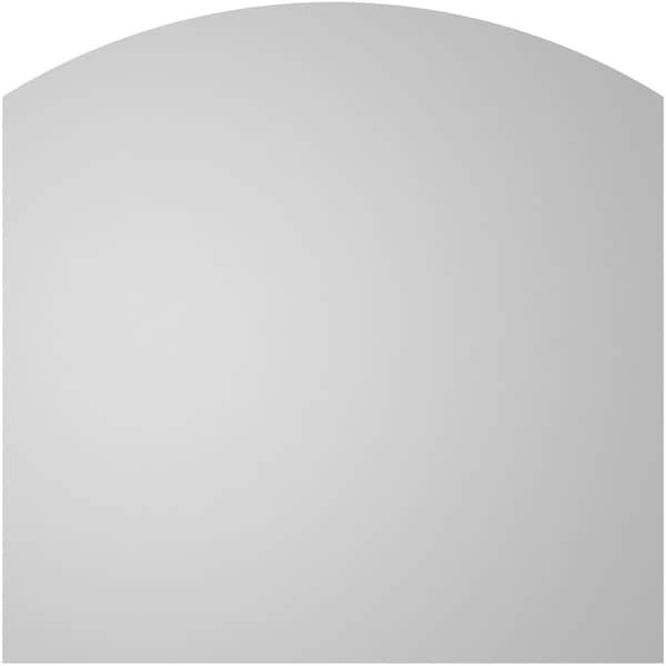 Ekena Millwork Arch Top Surface Mount PVC Gable Vent: Functional, w/ 3-1/2"W x 1"P Standard Frame, 40"W x 40"H - GVPAR40X4001SF
