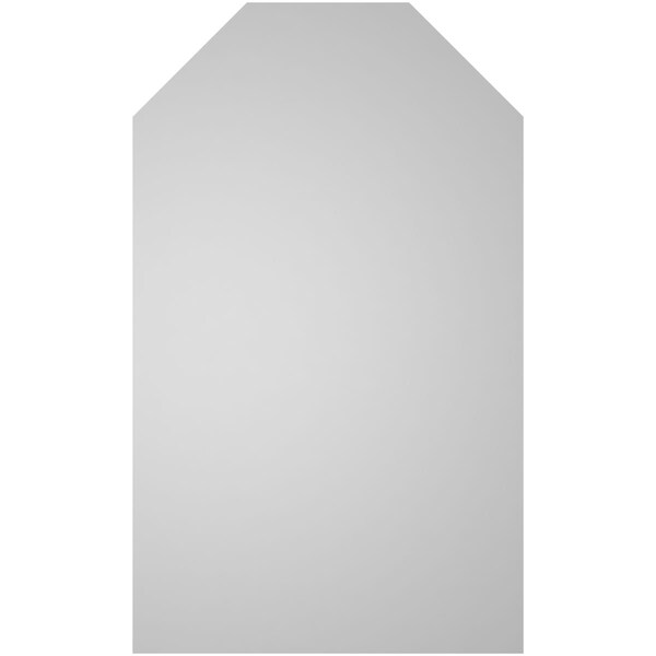 Ekena Millwork Octagonal Top Surface Mount PVC Gable Vent w/ 2"W x 2"P Brickmould Sill Frame, 24"W x 40"H - GVPOT24X4003SN