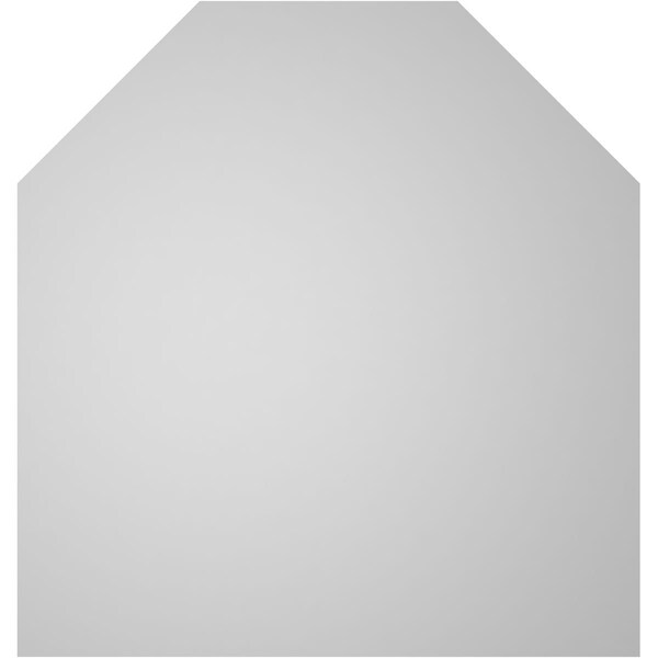 Ekena Millwork Octagonal Top Surface Mount PVC Gable Vent w/ 2"W x 2"P Brickmould Sill Frame, 38"W x 40"H - GVPOT38X4003SN
