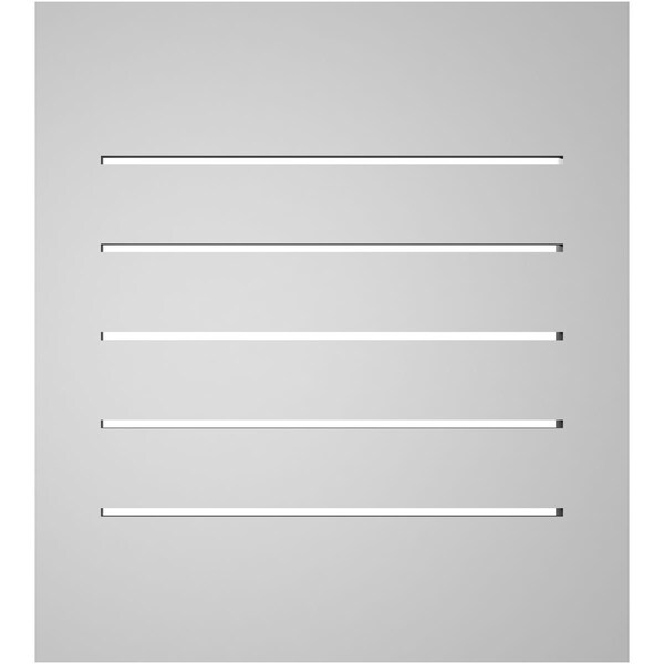 Ekena Millwork Vertical Surface Mount PVC Gable Vent: Functional, w/ 2"W x 1-1/2"P Brickmould Frame, 18"W x 20"H - GVPVE18X2002SF