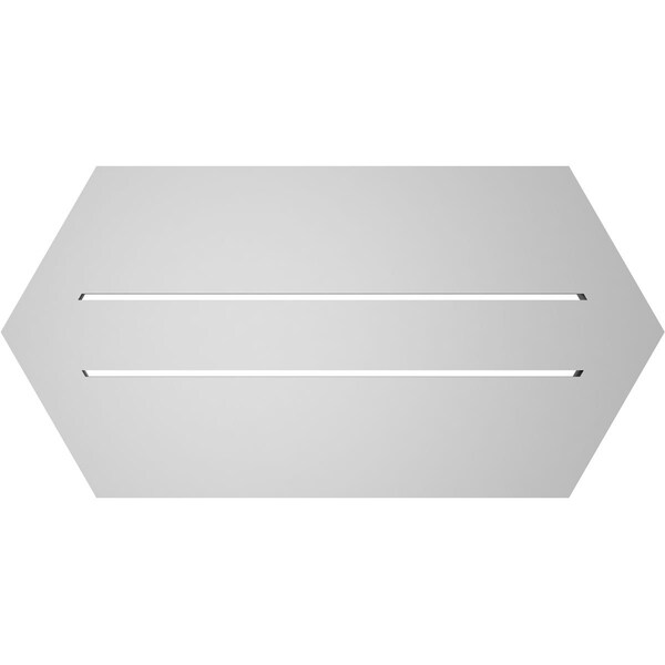 Ekena Millwork Half Round Surface Mount PVC Gable Vent: Functional, w/ 2"W x 2"P Brickmould Sill Frame, 26"W x 13"H - GVPHR26X1303SF