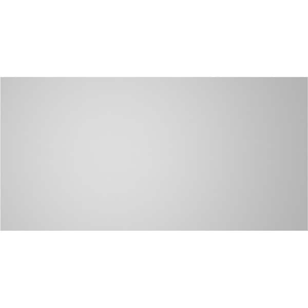 Ekena Millwork Vertical Surface Mount PVC Gable Vent: Non-Functional, w/ 3-1/2"W x 1"P Standard Frame, 28"W x 14"H - GVPVE28X1401SN