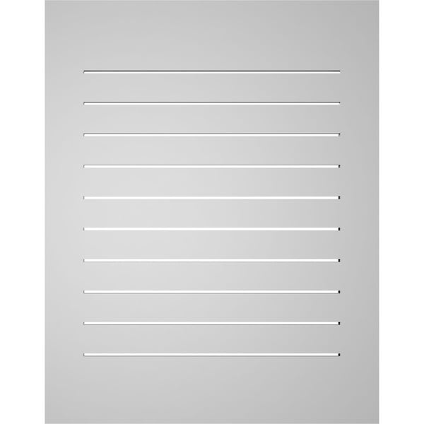 Ekena Millwork Vertical Surface Mount PVC Gable Vent: Functional, w/ 3-1/2"W x 1"P Standard Frame, 30"W x 38"H - GVPVE30X3801SF