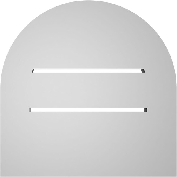 Ekena Millwork Round Top Surface Mount PVC Gable Vent: Functional, w/ 2"W x 2"P Brickmould Sill Frame, 12"W x 12"H - GVPRT12X1203SF