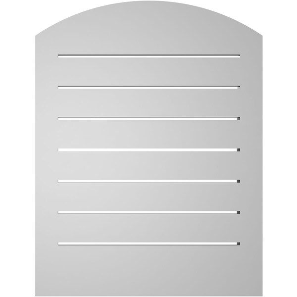 Ekena Millwork Arch Top Surface Mount PVC Gable Vent w/ 2"W x 2"P Brickmould Sill Frame, 20"W x 24"H - GVPAR20X2403SN