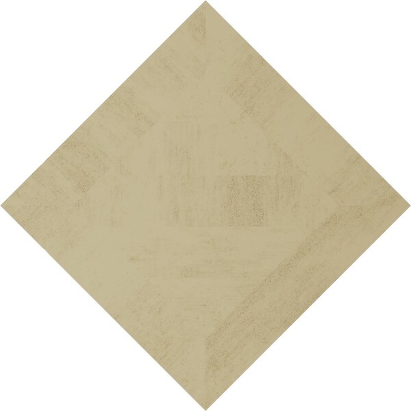 Ekena Millwork Timberthane Pecky Cypress Diamond Faux Wood Non-Functional Gable Vent, Primed Tan, 27"W x 27"H - GVURDI27X27DPCPR