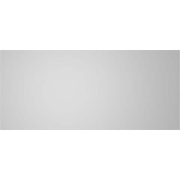 Ekena Millwork Vertical Surface Mount PVC Gable Vent: Non-Functional, w/3-1/2"W x 1"H, Standard Frame, 36"W x 16"H - GVPVE36X1601SN