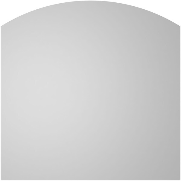 Ekena Millwork Arch Top Surface Mount PVC Gable Vent: Functional, w/ 3-1/2"W x 1"P Standard Frame, 38"W x 38"H - GVPAR38X3801SF