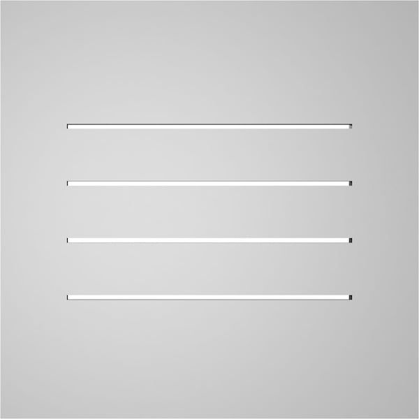 Ekena Millwork Vertical Surface Mount PVC Gable Vent: Functional, w/ 3-1/2"W x 1"P Standard Frame, 22"W x 22"H - GVPVE22X2201SF