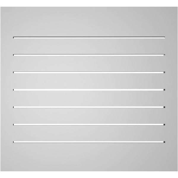 Ekena Millwork Vertical Surface Mount PVC Gable Vent: Functional, w/ 2"W x 2"P Brickmould Sill Frame, 28"W x 26"H - GVPVE28X2603SF