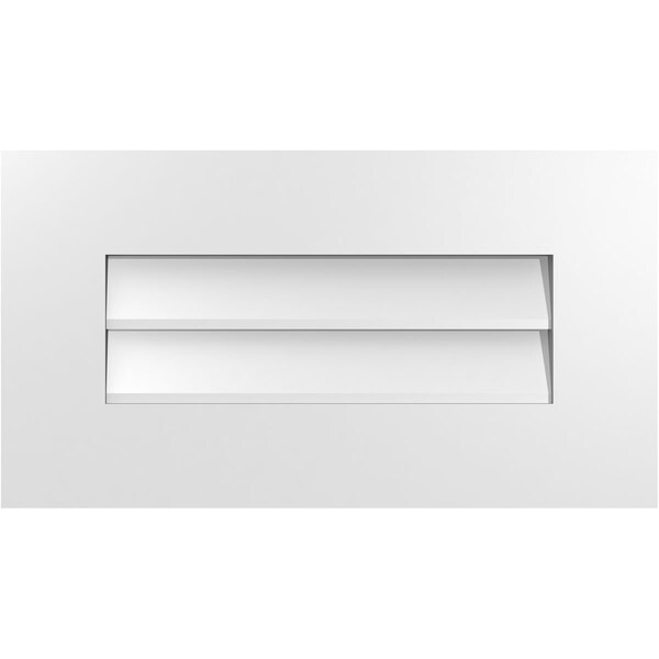 Ekena Millwork Vertical Surface Mount PVC Gable Vent: Non-Functional, w/ 3-1/2"W x 1"P Standard Frame, 22"W x 12"H - GVPVE22X1201SN