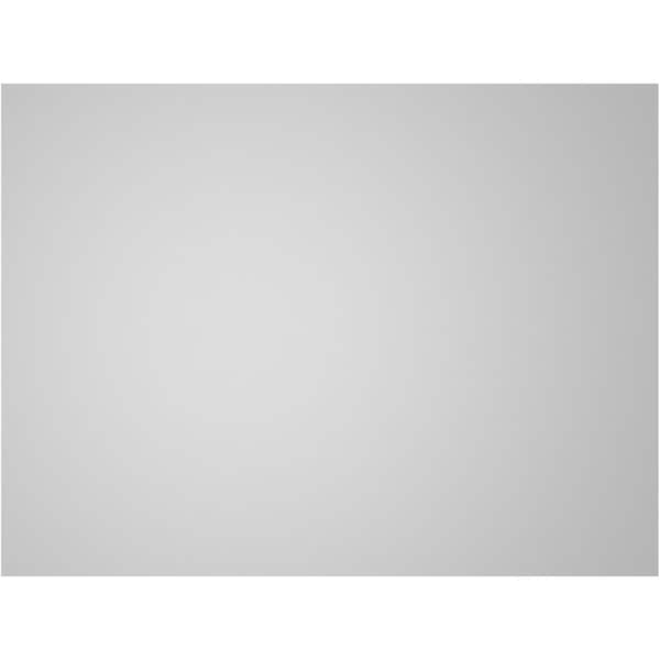 Ekena Millwork Vertical Surface Mount PVC Gable Vent: Non-Functional, w/ 3-1/2"W x 1"P Standard Frame, 24"W x 18"H - GVPVE24X1801SN