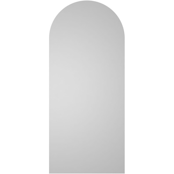 Ekena Millwork Round Top Surface Mount PVC Gable Vent w/ 2"W x 2"P Brickmould Sill Frame, 14"W x 32"H - GVPRT14X3203SN