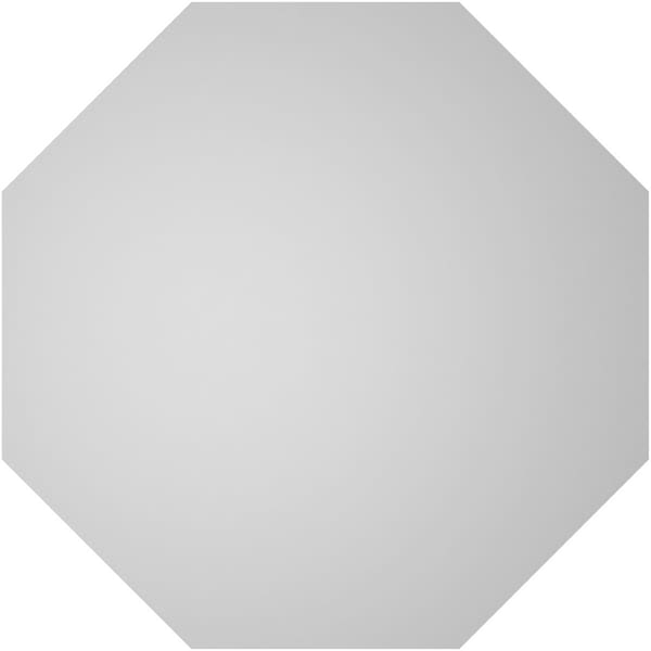 Ekena Millwork Octagonal Surface Mount PVC Gable Vent w/ 2"W x 2"P Brickmould Sill Frame, 20"W x 20"H - GVPOC20X2003SN