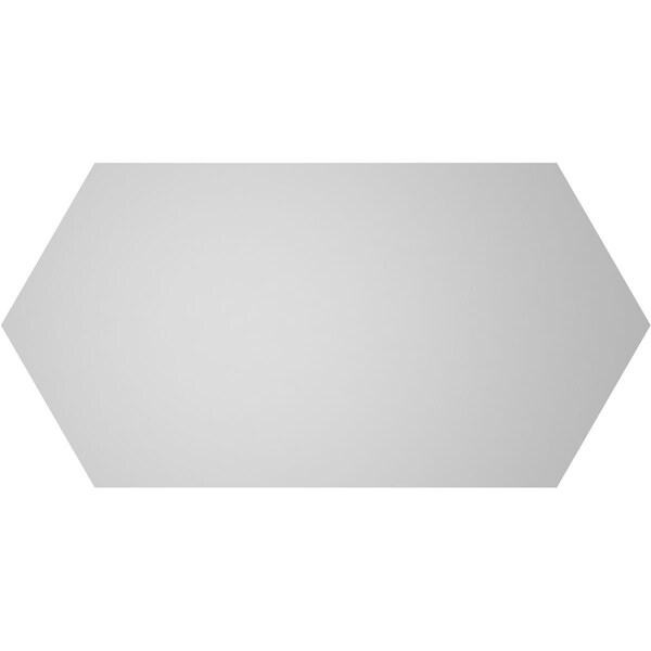 Ekena Millwork Half Round Surface Mount PVC Gable Vent w/ 2"W x 1-1/2"P Brickmould Frame, 34"W x 17"H - GVPHR34X1702SN