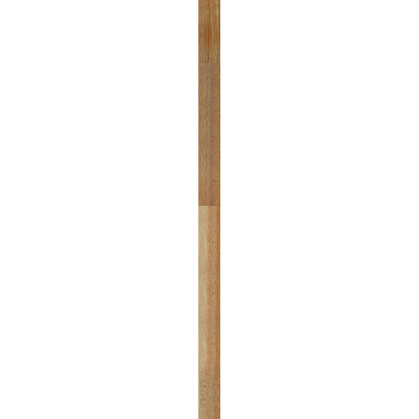 Ekena Millwork Quarter Round Top Left Western Red Cedar Gable Vent w/Decorative Face Frame, 09"W x 18"H - GVWQL09X1802RDUWR