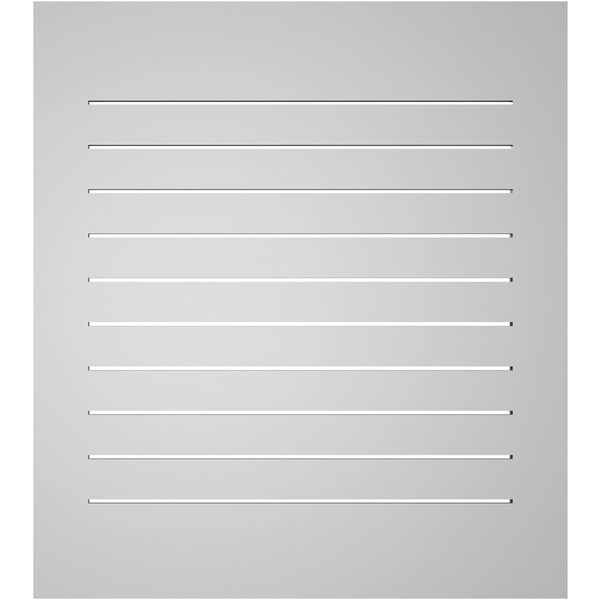 Ekena Millwork Vertical Surface Mount PVC Gable Vent: Functional, w/ 3-1/2"W x 1"P Standard Frame, 34"W x 38"H - GVPVE34X3801SF