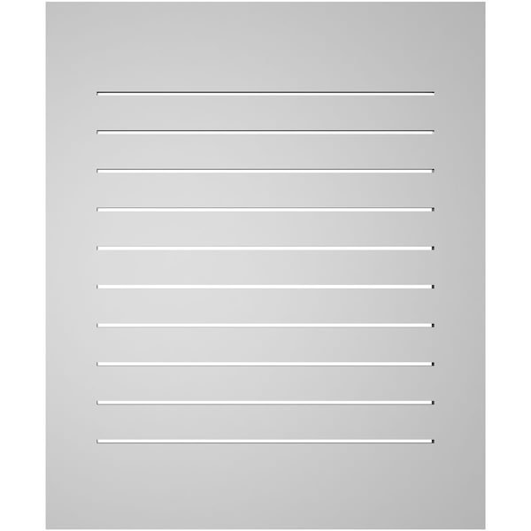 Ekena Millwork Vertical Surface Mount PVC Gable Vent: Functional, w/ 3-1/2"W x 1"P Standard Frame, 30"W x 36"H - GVPVE30X3601SF