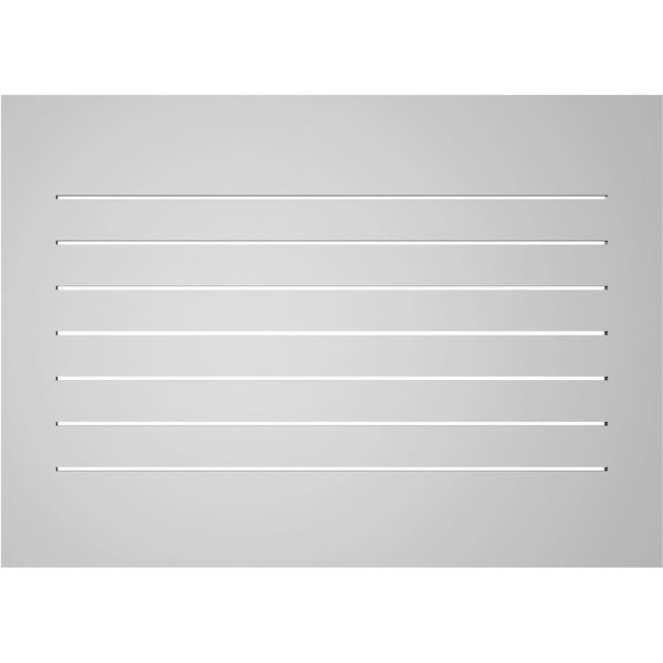 Ekena Millwork Vertical Surface Mount PVC Gable Vent: Functional, w/ 3-1/2"W x 1"P Standard Frame, 42"W x 30"H - GVPVE42X3001SF